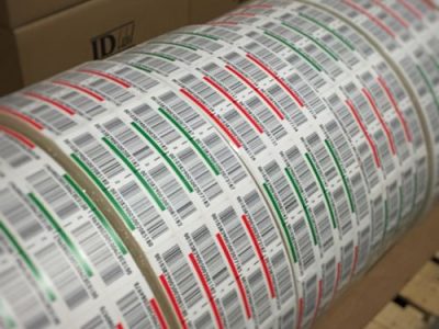 multicolor warehouse LPN pallet labels