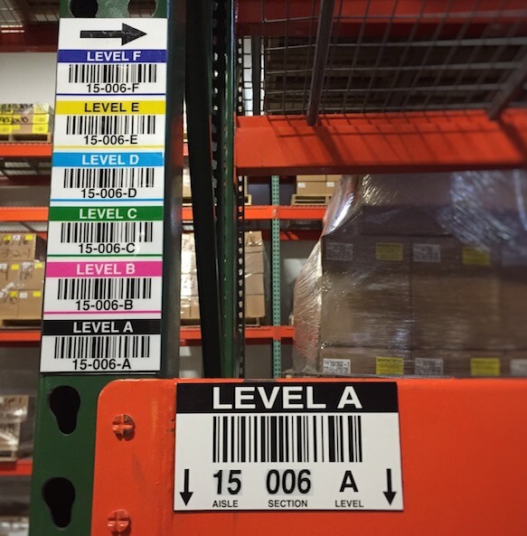 6 Advantages of Vertical Location Warehouse Rack Labels ID Label Inc