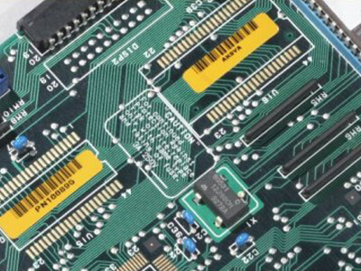 pc circuit board with barcodes