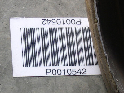 BullsEye durable warehouse floor label
