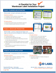 warehouse label installation checklist