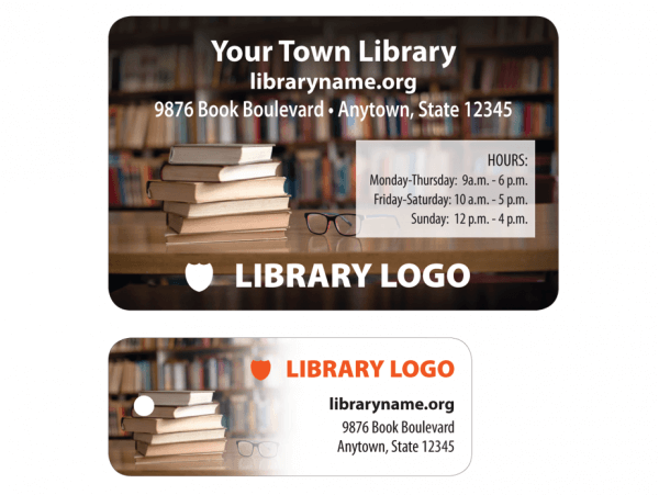 library patron card sample template