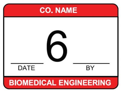 biomedical engineering calibration label