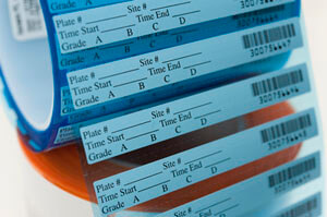 Cleanroom barcode labels