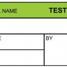 tested calibration label