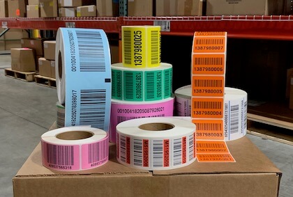 warehouse pallet labels