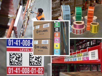 Variety of warehouse labels