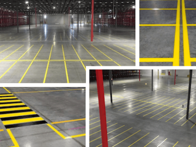 Warehouse floor striping images