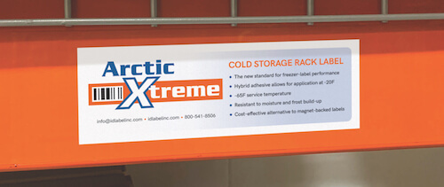 Close up of Arctic Xtreme warehouse freezer lab el