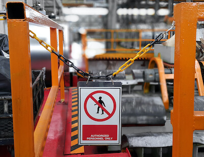 warehouse authorized personnel sign